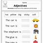 Adjectives Activities For Grade 1