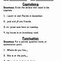 Free Capitalization And Punctuation Worksheets