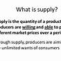 What Is The Correct Definition Of Supply