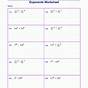 Intro To Exponents Worksheet