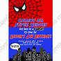 Spiderman Invites Printable Free