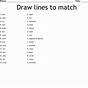 Draw A Line To Match Worksheet