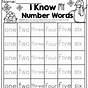Number Spelling Worksheets