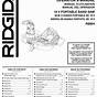 Ridgid R4222 Manual