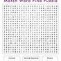 Free Printable March Word Search