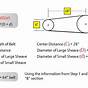 V Belt Length Chart