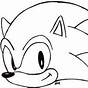 Printable Sonic The Hedgehog Face Template