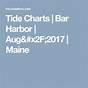 Tide Chart Maine Bar Harbor