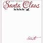 Santa Claus Letter Printable