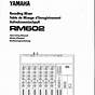 Yamaha Rm804 Owner's Manual