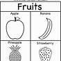 Fruit Worksheet For Toddlers