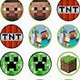 Minecraft Toppers For Cupcakes