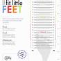 Toddler Shoe Size Chart Printable