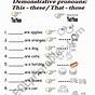 Worksheets For Demonstrative Pronouns