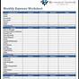 Retirement Expense Budget Worksheet