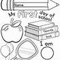 First Day Of Kindergarten Worksheets