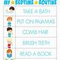 Visual Routine Chart For Toddlers