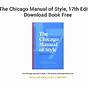 Chicago Manual Style 17th Edition