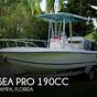 Sea Pro 190cc Specs
