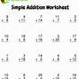 Simple Addition Worksheets With Pictures