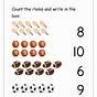 Count And Match Math Worksheet