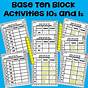 Base Ten Blocks Math Worksheets