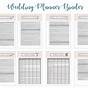 Free Printable Wedding Planner Worksheets