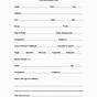 Printable Travel Agent Client Information Form