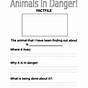 Endangered Animals Worksheet