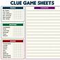 Printable Clue Game Cards
