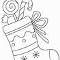 Printable Stocking Coloring Page