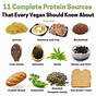 Complete Vegan Protein Chart