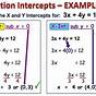Finding X And Y Intercepts Worksheets Day 1 Answer Key