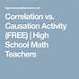 Correlation And Causation Worksheet