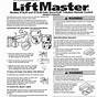 Liftmaster Garage Door Opener Remote Manual