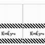 Printable Thank You Cards Black And White