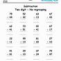 Subtraction Worksheets 2 Digit No Regrouping