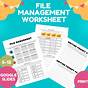 File Management Worksheet