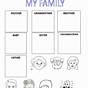 Family Kindergarten Worksheet