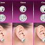 Hoop Earring Size Chart On Ear