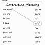 First Grade Contraction Worksheet