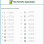 Decimals And Fractions Worksheet