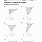Finding Unknown Angle Measures Worksheet