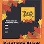 Thanksgiving Templates Printable