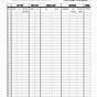 Cleaning Log Sheet Template