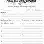 Goal Setting Worksheet For Elementary Students