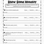 Printable Honesty Worksheets Pdf