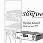 Sunfire Radio Radio User Manual