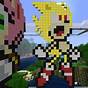Sonic In Minecraft Game