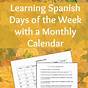 Days Of The Week In Spanish Printable